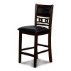 Gia Counter Height Chair (Ebony) (Set of 2)