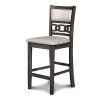 Gia Counter Height Chair (Gray) (Set of 2)