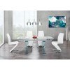 D2160 Dining Room Set w/ White Chairs