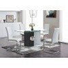 D219 Dining Room Set w/ D915 White Chairs