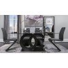 D2207 Dining Room Set w/ D9002 Black Chairs