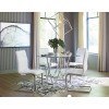 Madanere Dining Room Set w/ White Chairs