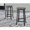 Challiman Counter Height Stool (Antique Gray) (Set of 2)