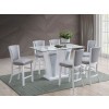 Platina Counter Height Dining Room Set (White)