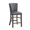 Platina Counter Height Chair (Glitter Gray) (Set of 2)