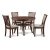 Amy Cherry 5-Piece Round Dining Room Set