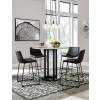 Centiar Counter Height Dining Room Set (Black)
