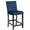 Celeste Counter Height Chair (Blue) (Set of 2)