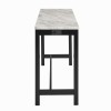 Celeste Theater Bar Table w/ 3 Gray Stools