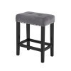 Celeste Theater Bar Table w/ 3 Gray Stools
