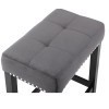 Celeste Theater Bar Table w/ 3 Gray Stools