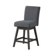 High Line Counter Height Dining Set w/ Gray Swivel Chairs