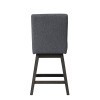High Line Counter Height Dining Set w/ Gray Swivel Chairs