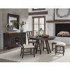 Westley Falls Round Dining Room Set w/ Chairs and Curved Bench