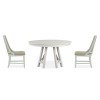Heron Cove Round Dining Room Set w/ Upholstered Host Chairs