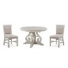 Bronwyn 48 Inch Round Dining Room Set w/ Upholstered Side Chairs