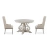 Bronwyn 48 Inch Round Dining Room Set w/ Upholstered Host Chairs