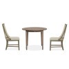 Paxton Place Drop Leaf Dining Room Set w/ Upholstered Host Chairs