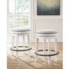 Valebeck White Swivel Stool