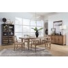 Lindon Dining Room Set w/ Paper Cord Chairs and Bench