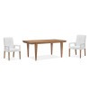 Lindon Dining Room Set w/ White Arm Chairs