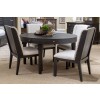 Sierra Round Dining Room Set w/ Upholstered Chairs