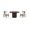 Whitmore Chestnut Brown Round Dining Room Set