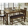 Ralene Counter Height Dining Room Set w/ Bench
