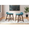 Lyncott Blue Counter Height Chair (Set of 2)