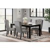 Jeanette Dining Room Set w/ Gray Chairs