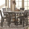 Willow Rectangular Counter Height Table (Distressed Gray)