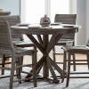 Willow Round Counter Height Table (Distressed Gray)