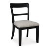 Basinger Black Upholstered Side Chair (Set of 2)