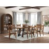 Basinger Brown and Black Dining Room Set w/ Brown Upholstered Chairs