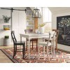 Savannah Court Counter Height Dining Set w/ Chair Choices (Antique White)