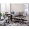 Timber Oval Dining Room Set w/ Swivel Chairs