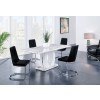 D894 Dining Room Set w/ Black Chairs