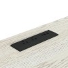 Cambrie Off-White and Natural Home Bar Set