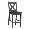 Alex Counter Height Chair (Dark Grey) (Set of 2)