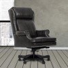 Prestige Pacific Grey Leather Desk Chair