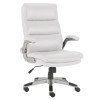 Horizon White Fabric Desk Chair