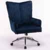 DC505 Series Blanket Navy Fabric Desk Chair