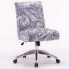 DC506 Series Marble Blue Fabric Desk Chair