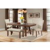 Jax Dining Room Set w/ Upholstered Chairs and Bench