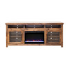 Dakota Whiskey 77-inch Fireplace Console