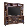 Industrial 84 Inch Entertainment Center (Tobacco)