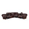Denver Modular Dual Power Reclining Sectional (Brown)