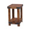 Industrial Chairside Table (Fruitwood)