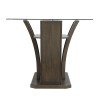 Dapper Rectangular Counter Height Dining Room Set (Walnut)