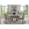 Pure Modern 54 Inch Round Dining Room Set w/ Ladderback Chairs